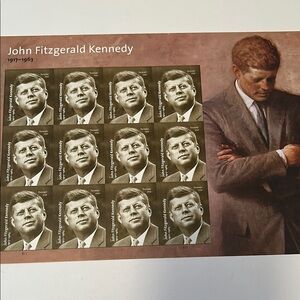 John Fitzgerald Kennedy Commemorative Stamp Sheet